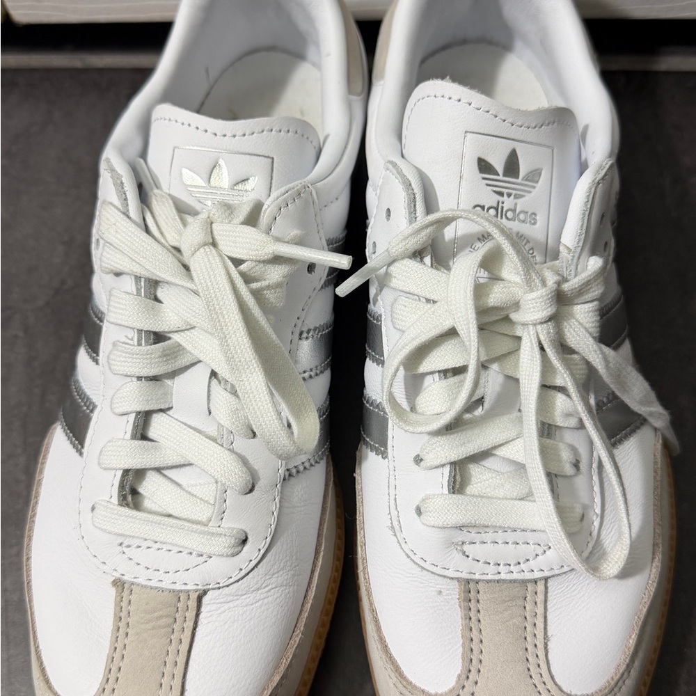 Adidas White Samba Sneakers